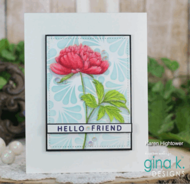 Alternative view of GINA K DESIGN - STENCIL- Ornamental Fans