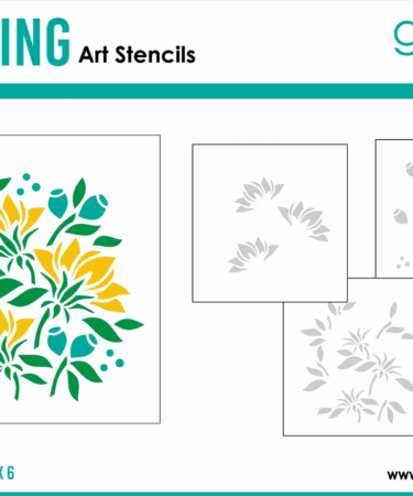 GINA K DESIGN - STENCIL- Summer Bouquet Layering Stencil