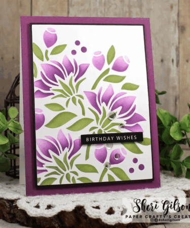 Alternative view of GINA K DESIGN - STENCIL- Summer Bouquet Layering Stencil