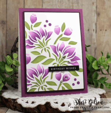 Alternative view of GINA K DESIGN - STENCIL- Summer Bouquet Layering Stencil