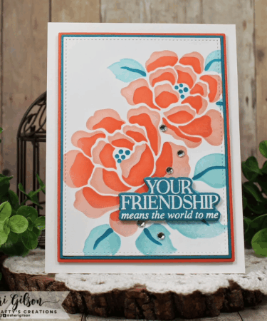 Alternative view of GINA K DESIGN - STENCIL- Double Peony