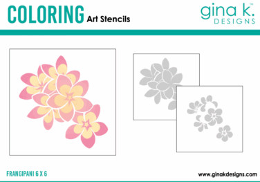 GINA K DESIGN - STENCIL- Frangipani Layering Stencil