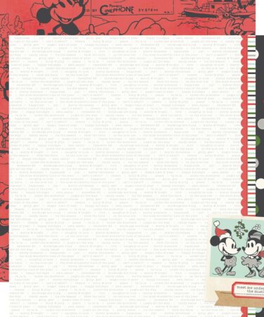 SIMPLE STORIES - Collezione Say Cheese Classic Mouse Christmas - Carta patterned 12x12 - Oh, Joy!