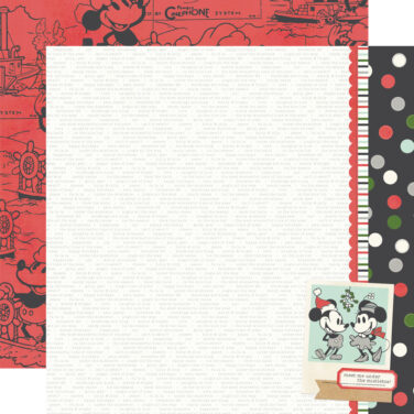 SIMPLE STORIES - Collezione Say Cheese Classic Mouse Christmas - Carta patterned 12x12 - Oh, Joy!