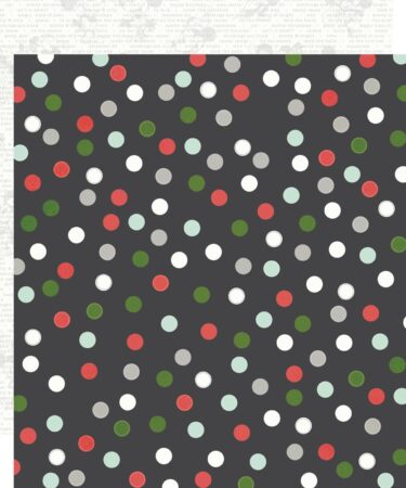 SIMPLE STORIES - Collezione Say Cheese Classic Mouse Christmas - Carta patterned 12x12 - Deckin' The Halls