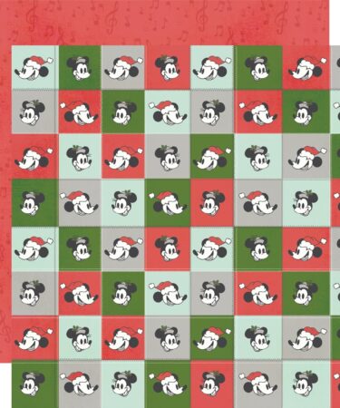 SIMPLE STORIES - Collezione Say Cheese Classic Mouse Christmas - Carta patterned 12x12 - Keep It Jolly