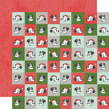 SIMPLE STORIES - Collezione Say Cheese Classic Mouse Christmas - Carta patterned 12x12 - Keep It Jolly