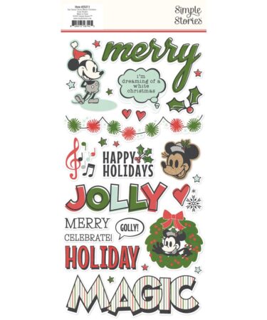 Alternative view of SIMPLE STORIES - Collezione Say Cheese Classic Mouse Christmas -  Foam Stickers