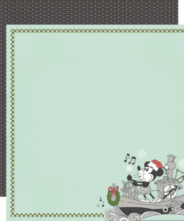 SIMPLE STORIES - Collezione Say Cheese Classic Mouse Christmas - Carta patterned 12x12 -Jingle Bellin'