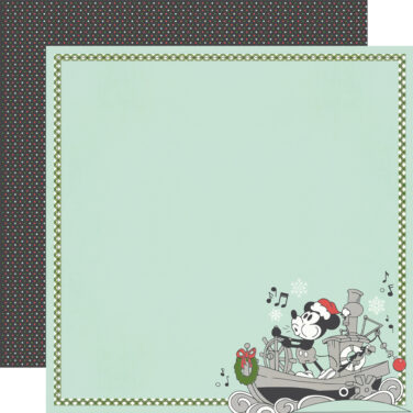 SIMPLE STORIES - Collezione Say Cheese Classic Mouse Christmas - Carta patterned 12x12 -Jingle Bellin'