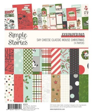 SIMPLE STORIES - Collezione Say Cheese Classic Mouse Christmas - 6x8 Pad