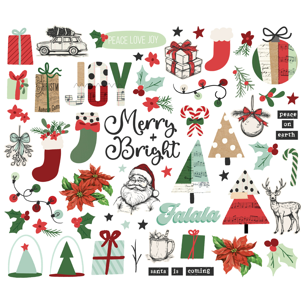 SIMPLE STORIES - Collezione All Wrapped Up - Bits & Pieces - immagine 2