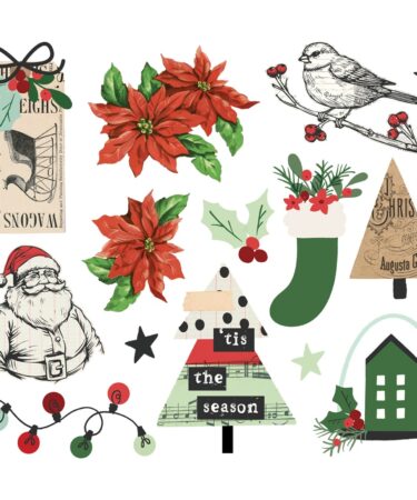 Alternative view of SIMPLE STORIES - Collezione All Wrapped Up - Big Bits & Pieces