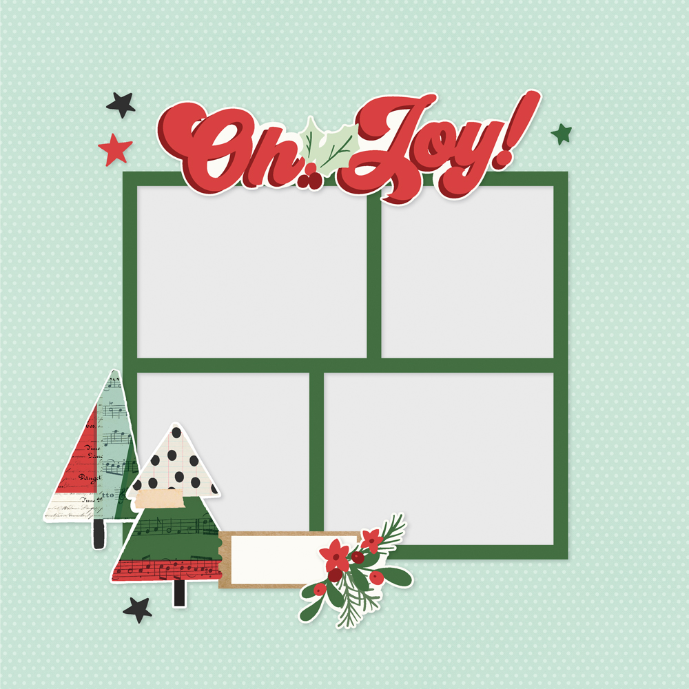 SIMPLE STORIES - Collezione All Wrapped Up - Simple Pages Page Pieces - immagine 2