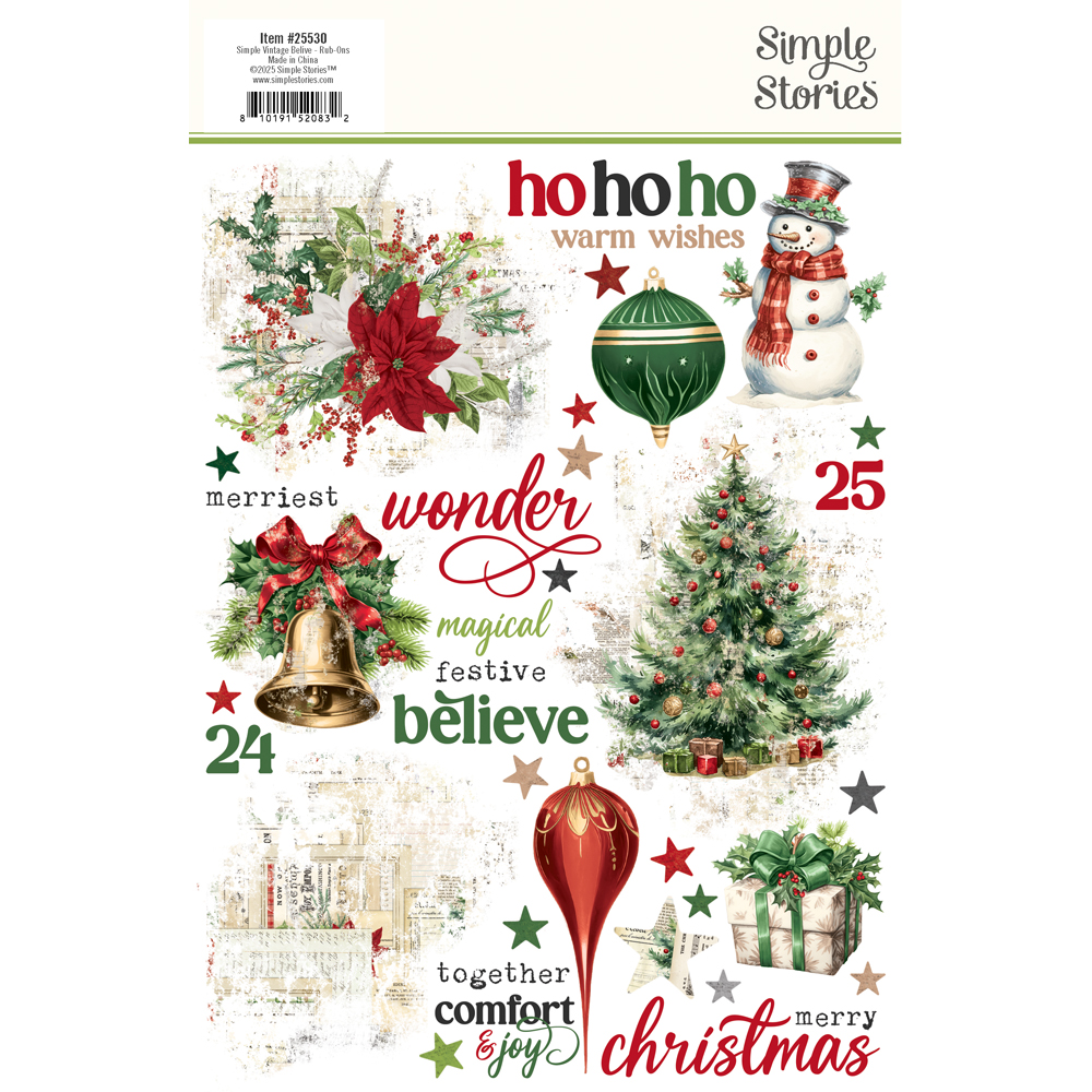 SIMPLE STORIES - Collezione Simple Vintage Believe - Rub Ons - immagine 2
