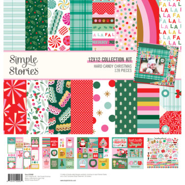 SIMPLE STORIES - Collezione Hard Candy Christmas - Collection Kit