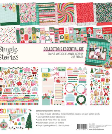 SIMPLE STORIES - Collezione Hard Candy Christmas - Collector's Essential Kit