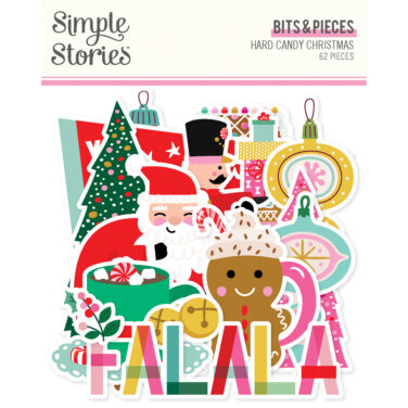 SIMPLE STORIES - Collezione Hard Candy Christmas - Bits & Pieces