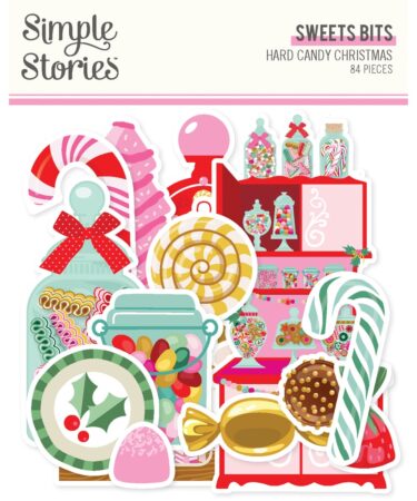SIMPLE STORIES - Collezione Hard Candy Christmas - Sweets Bits & Pieces