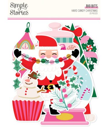 SIMPLE STORIES - Collezione Hard Candy Christmas - Big Bits & Pieces