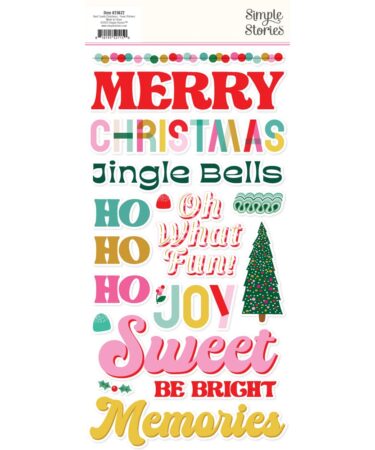 Alternative view of SIMPLE STORIES - Collezione Hard Candy Christmas -  Foam Stickers