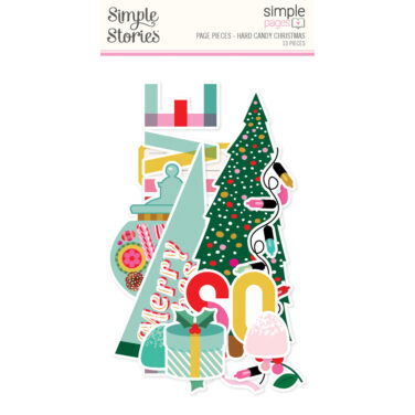 SIMPLE STORIES - Collezione Hard Candy Christmas - Simple Pages Page Pieces