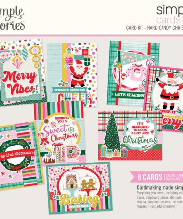 SIMPLE STORIES - Collezione Hard Candy Christmas - Simple Cards Card Kit