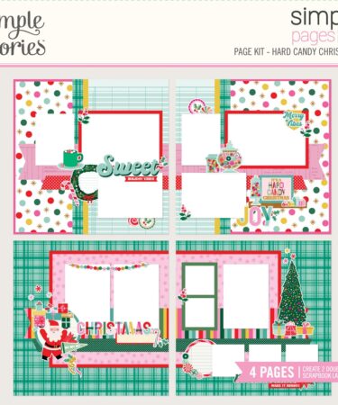 SIMPLE STORIES - Collezione Hard Candy Christmas - Simple Pages Page Kit