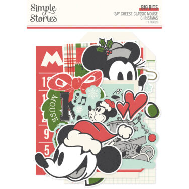 SIMPLE STORIES - Collezione Say Cheese Classic Mouse Christmas -  Big Bits & Pieces