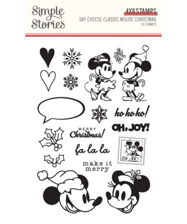 SIMPLE STORIES - Collezione Say Cheese Classic Mouse Christmas -Stamp