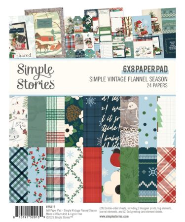 SIMPLE STORIES - Collezione Simple Vintage Flannel Season - 6x8 Pad