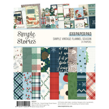 SIMPLE STORIES - Collezione Simple Vintage Flannel Season - 6x8 Pad