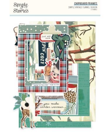 SIMPLE STORIES - Collezione Simple Vintage Flannel Season - Chipboard Frames