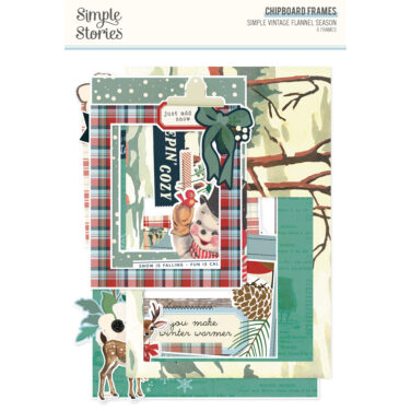 SIMPLE STORIES - Collezione Simple Vintage Flannel Season - Chipboard Frames