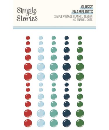 SIMPLE STORIES - Collezione Simple Vintage Flannel Season -  Glossy Enamel Dots