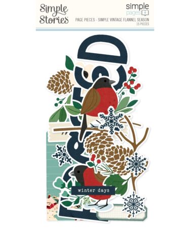 SIMPLE STORIES - Collezione Simple Vintage Flannel Season - Simple Pages Page Pieces
