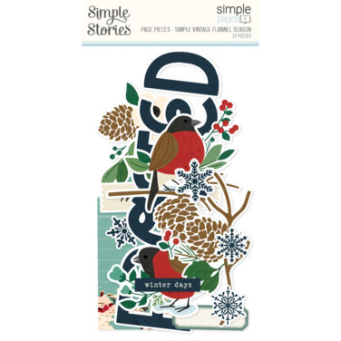 SIMPLE STORIES - Collezione Simple Vintage Flannel Season - Simple Pages Page Pieces