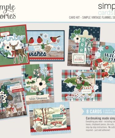 SIMPLE STORIES - Collezione Simple Vintage Flannel Season - Simple Cards Card Kit