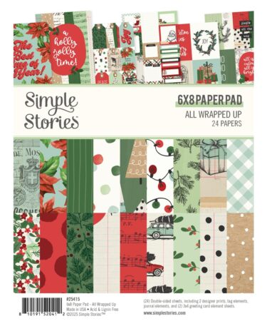 SIMPLE STORIES - Collezione All Wrapped Up - 6x8 Pad