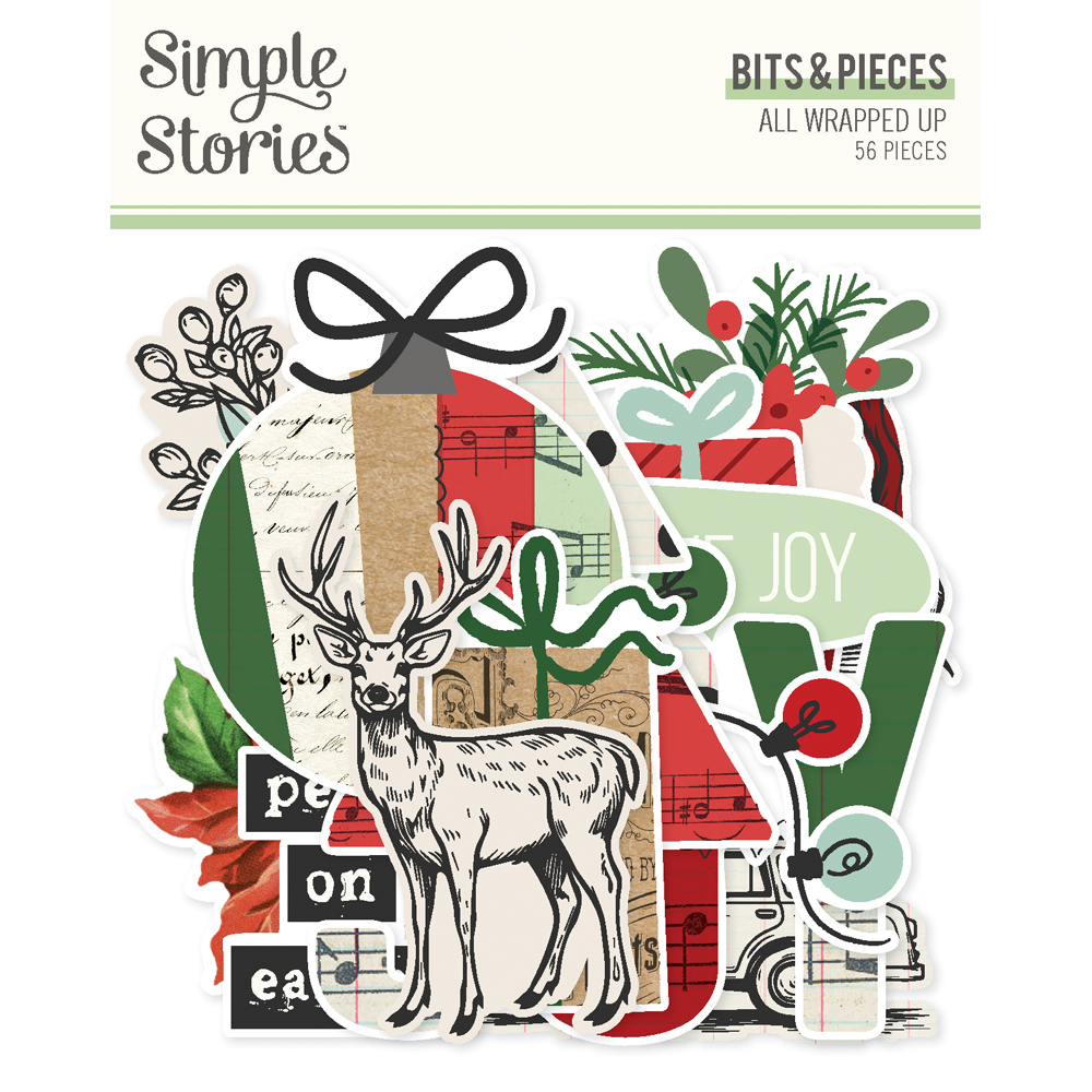 SIMPLE STORIES - Collezione All Wrapped Up - Bits & Pieces