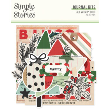 SIMPLE STORIES - Collezione All Wrapped Up - Journal Bits & Pieces