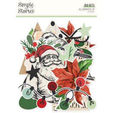 SIMPLE STORIES - Collezione All Wrapped Up - Big Bits & Pieces