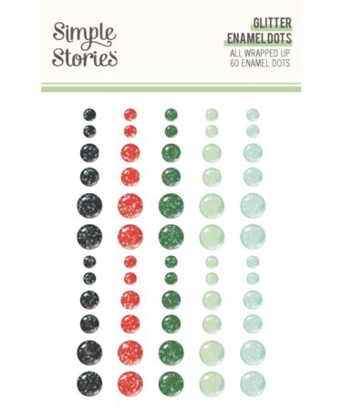 SIMPLE STORIES - Collezione All Wrapped Up - Enamel Dots