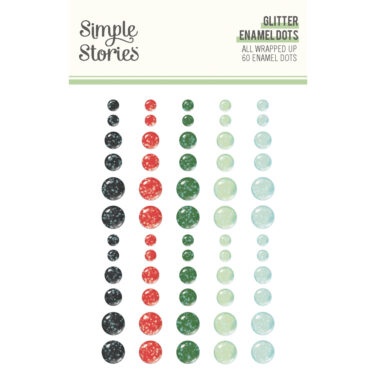 SIMPLE STORIES - Collezione All Wrapped Up - Enamel Dots