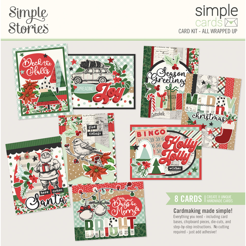 SIMPLE STORIES - Collezione All Wrapped Up - Simple Cards Card Kit