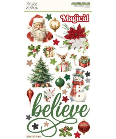 SIMPLE STORIES - Collezione Simple Vintage Believe - 6x12 Chipboard