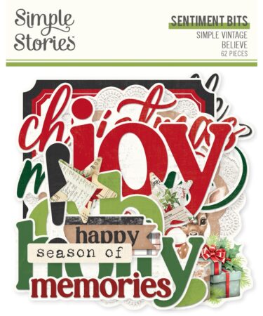 SIMPLE STORIES - Collezione Simple Vintage Believe - Sentiments Bits & Pieces