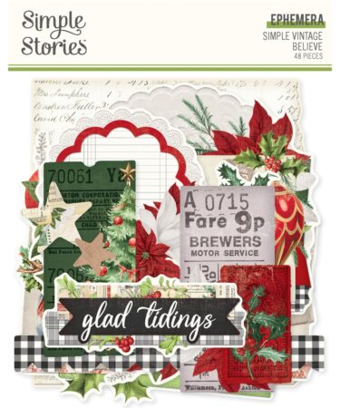 SIMPLE STORIES - Collezione Simple Vintage Believe - Ephemera