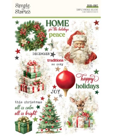 SIMPLE STORIES - Collezione Simple Vintage Believe -  Rub Ons