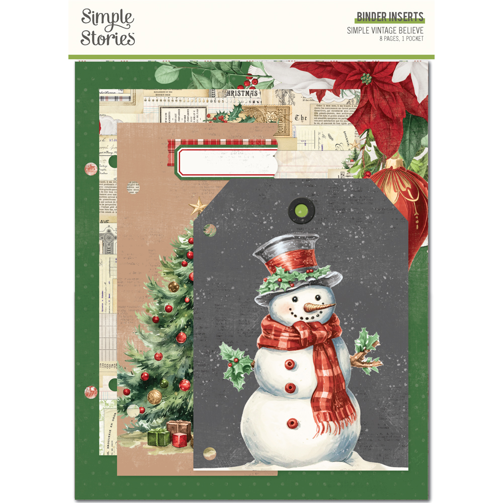 SIMPLE STORIES - Collezione Simple Vintage Believe - 6x8 Binder Inserts